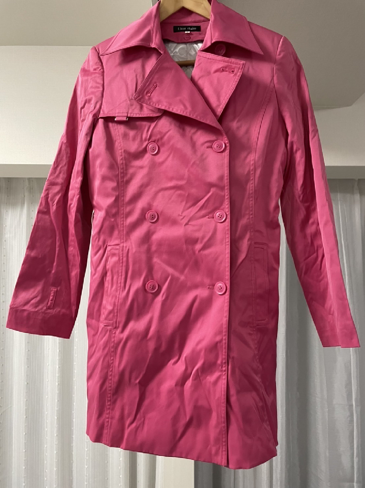 Pink Trench Coat Size S