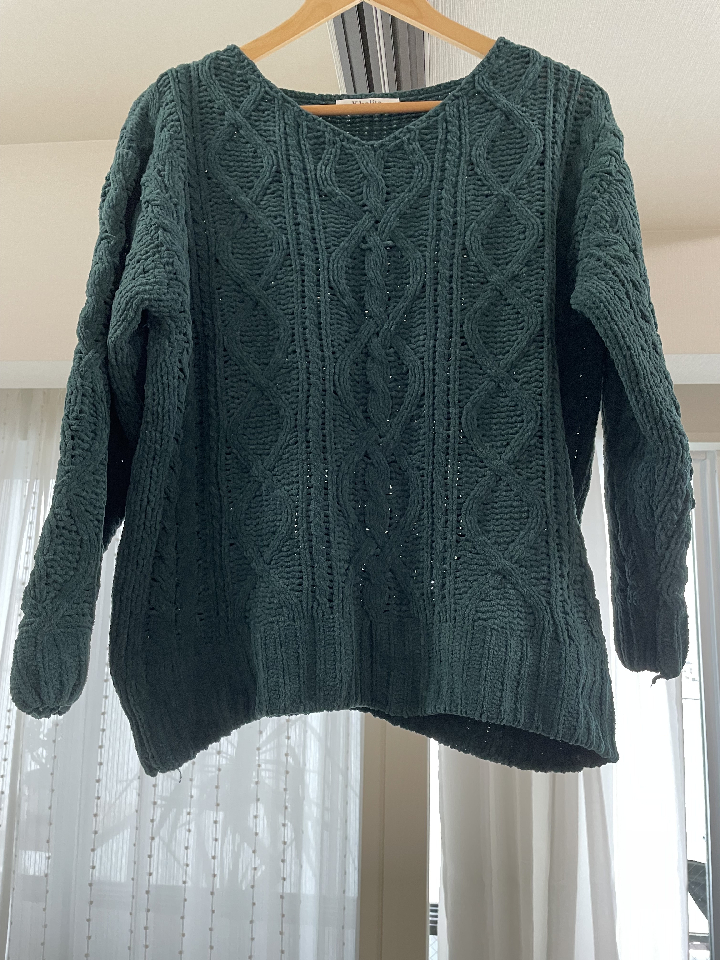 Green, Sweater, Size M