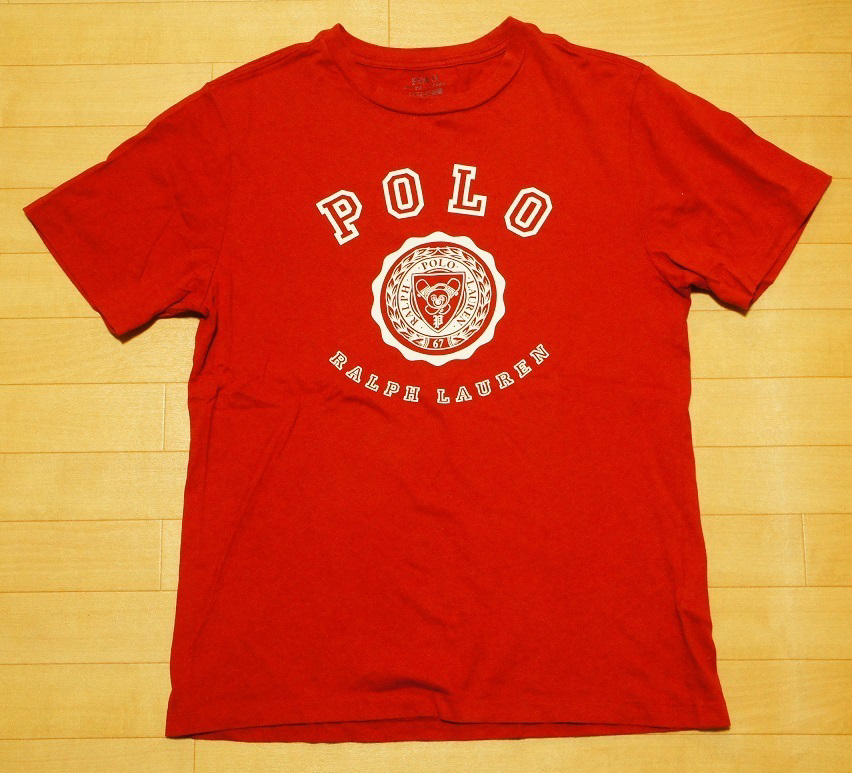 POLORALPHLAUREN red short sleeve T-shirt, beautiful, size L/160-80