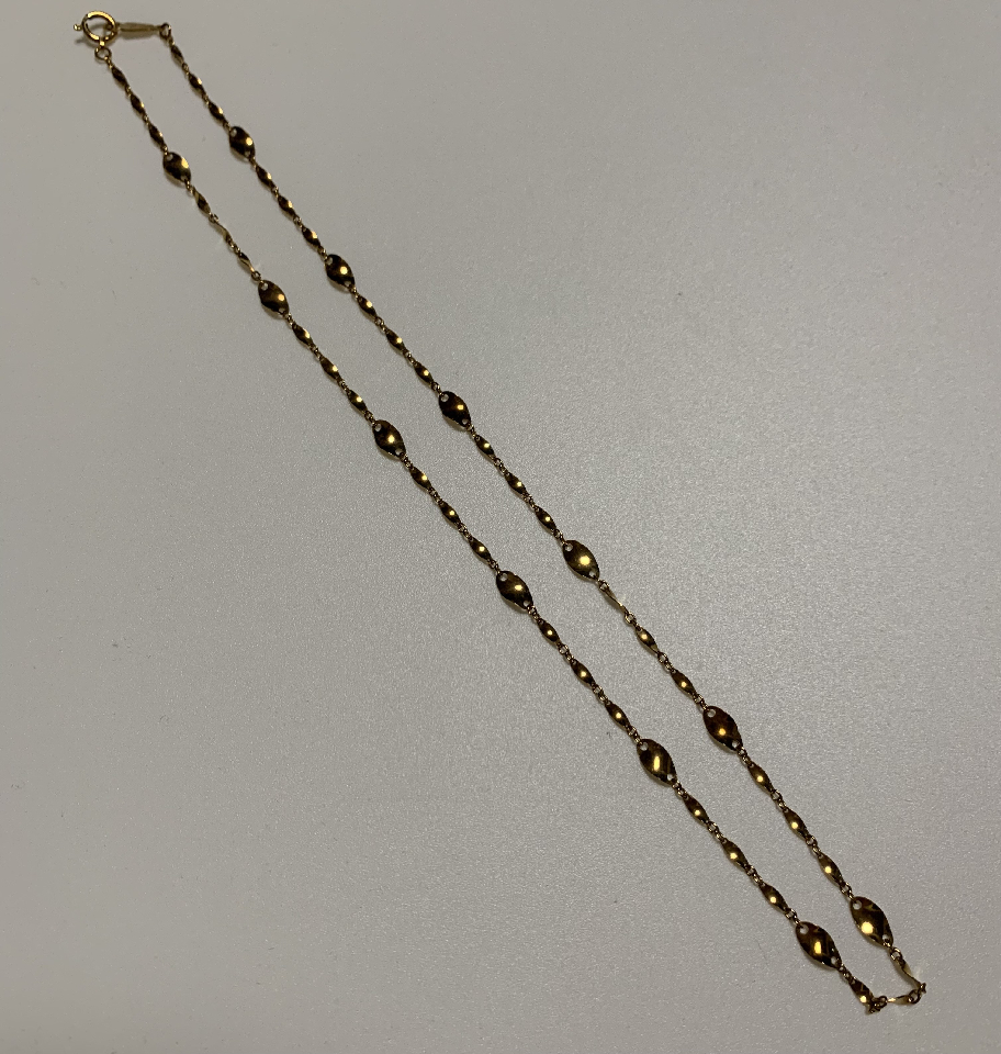 K18 twist necklace