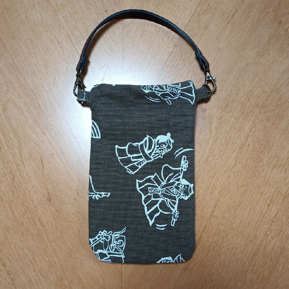 Japanese pug dog pattern pouch