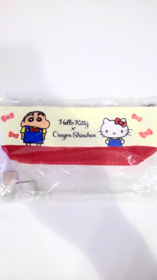 Crayon Shin-chan x Hello Kitty Pen Case Rare Japan Limited Edition