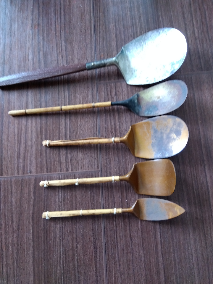 Ash spoon. Tea utensils. set of 5.