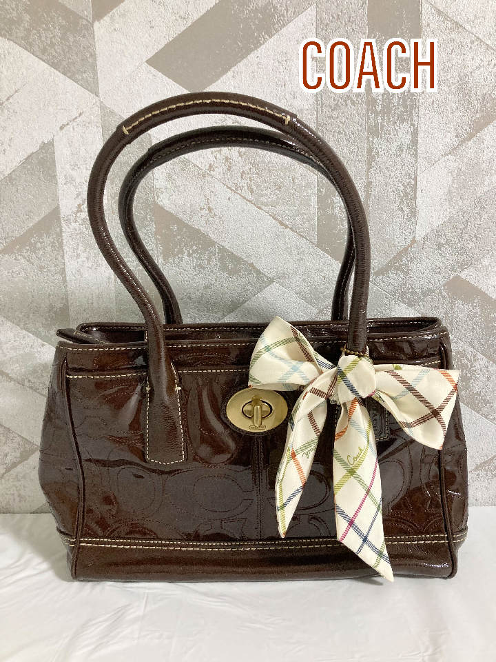 Beautiful COACH Coach 12449 Signature Ribbon Handbag