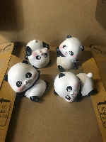 Set of 4 panda figures