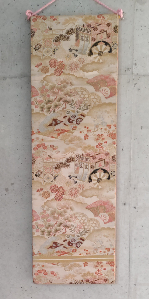 Round obi, goshoguruma pattern S007